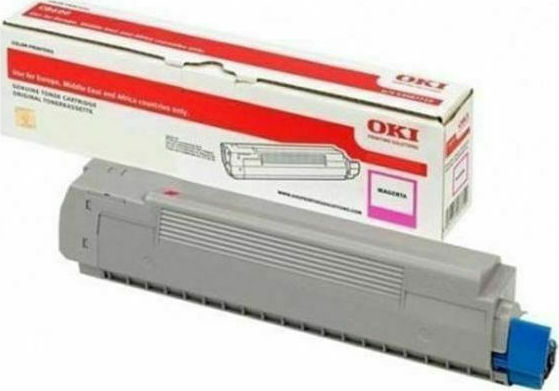 OKI 46490606 Γνήσιο Toner Laser Εκτυπωτή Ματζέντα High Capacity 6000 Σελίδων