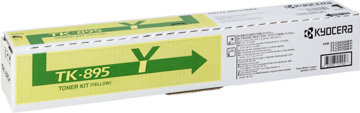 Kyocera TK-895Y Γνήσιο Toner Laser Εκτυπωτή Κίτρινο 6000 Σελίδων (1T02K0ANL0) - Image 3