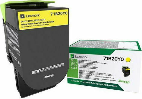 Συμβατό Toner για Laser Εκτυπωτή Lexmark 2300 Σελίδων Κίτρινο