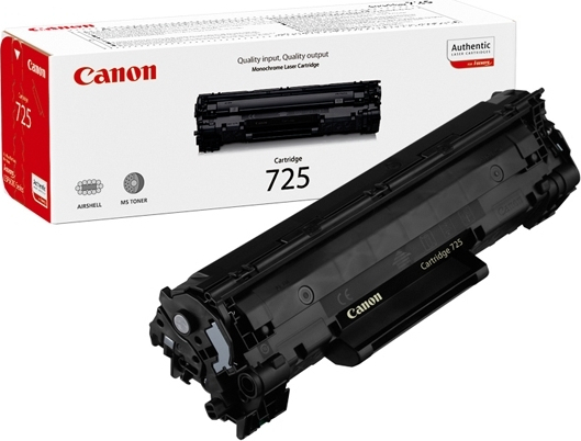 Canon 725 Γνήσιο Toner Laser Εκτυπωτή Μαύρο 1600 Σελίδων (3484B002)