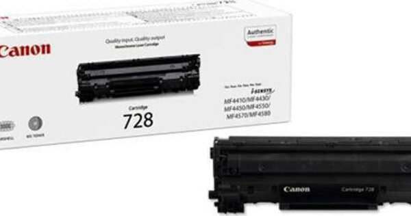 Canon 728 Γνήσιο Toner Laser Εκτυπωτή Μαύρο 30000 Σελίδων (3500B002)