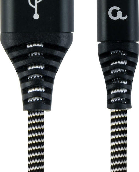 Gembird USB 2.0 USB-C male - USB-A 2m (CC-USB2B-AMCM-2M-BW)