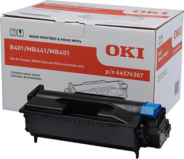 OKI 44574307 Γνήσιο Drum Laser Εκτυπωτή Μαύρο 25000 Σελίδων