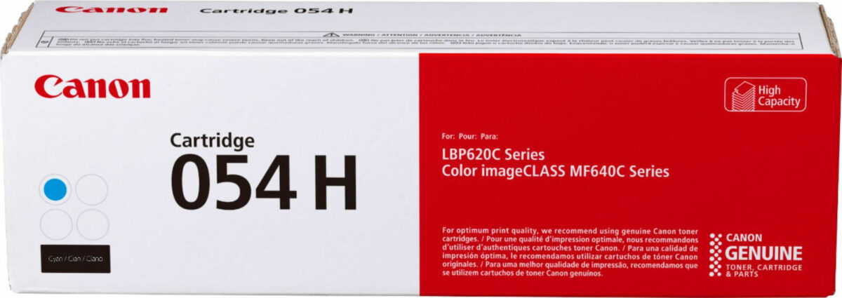 Canon 054H Γνήσιο Toner Laser Εκτυπωτή Κυανό High Yield 2300 Σελίδων (3027C002) - Image 3