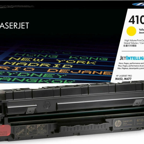 HP 410X Γνήσιο Toner Laser Εκτυπωτή Κίτρινο High Yield 5000 Σελίδων (CF412X)