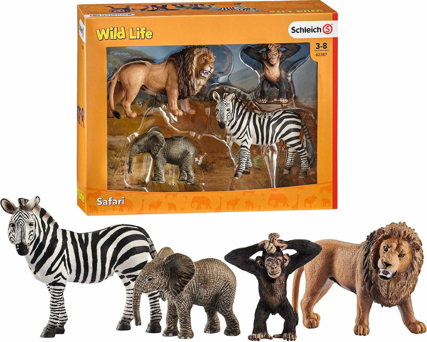 Schleich-S Παιχνίδι Μινιατούρα Wild Life Starter Set για 3+ Ετών