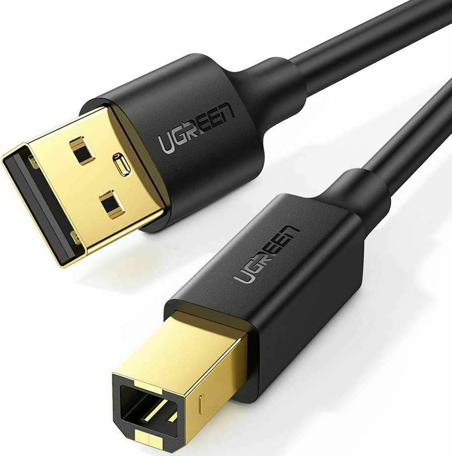 Ugreen USB 2.0 Cable USB-A male - USB-B male Μαύρο 3m 10351