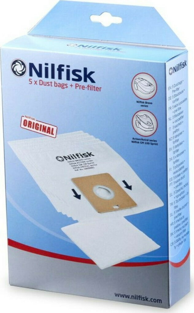 20201119101429_nilfisk_30050002 Nilfisk Σακούλες Σκούπας 5τμχ Συμβατή με Σκούπα Nilfisk - Image 1