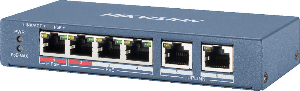Hikvision DS-3E0106HP-E Unmanaged PoE+
