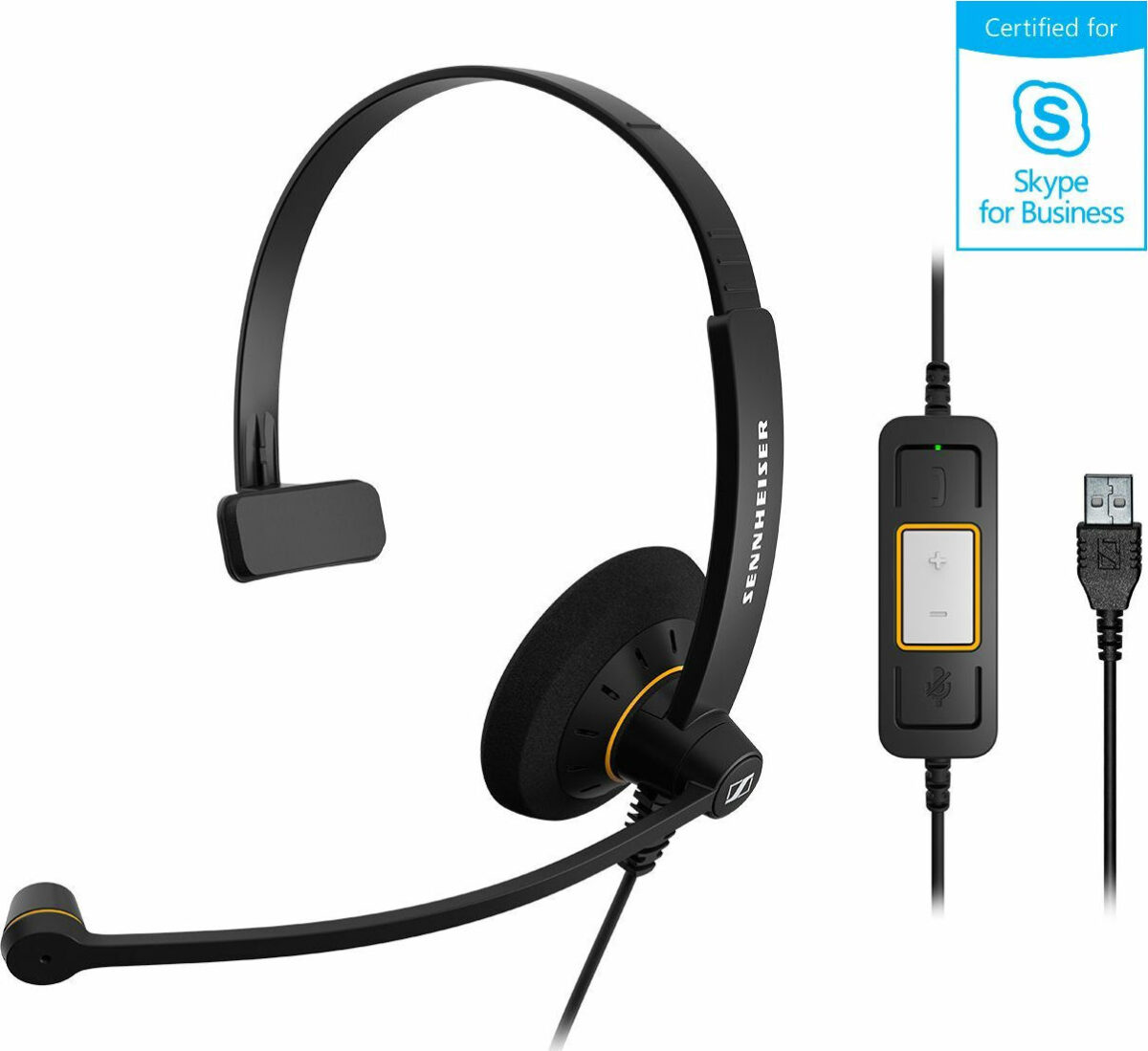 Sennheiser SC-30-USB-ML Headset Call Center On Ear Multimedia Ακουστικά με μικροφωνο και σύνδεση USB-A - Image 1