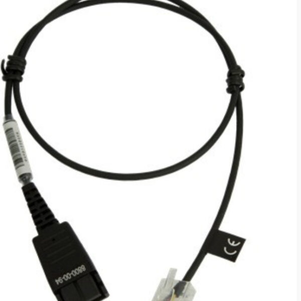 Jabra Cable Quick Disconnect RJ-45 Μαύρο
