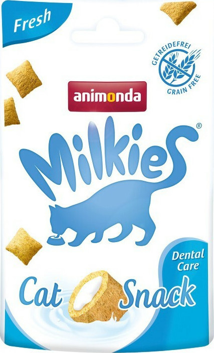 Animonda Milkies Cat Crunchy Fresh Dental Λιχουδιές Σνακ Γάτας 30gr