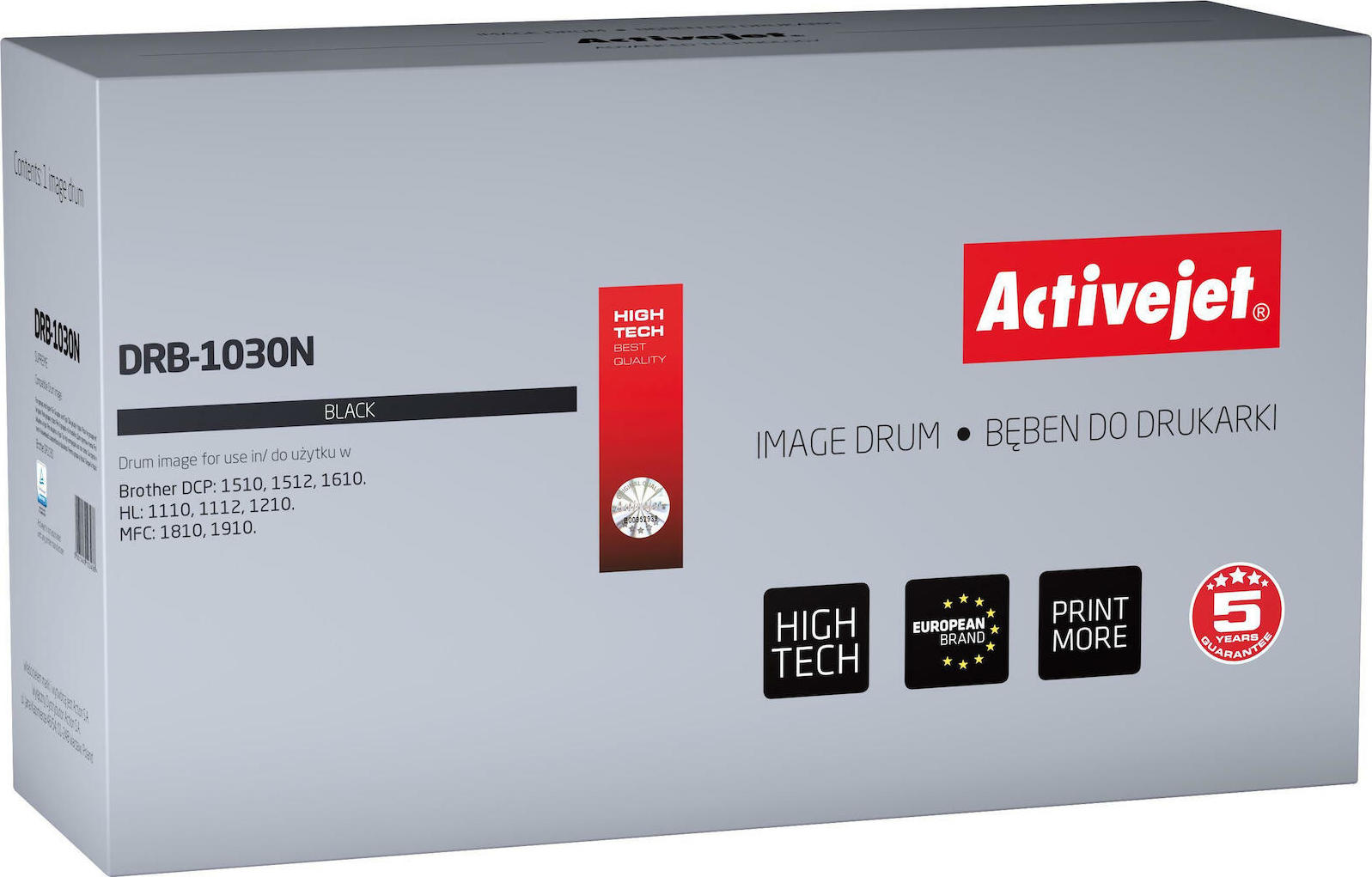 Active Jet Συμβατό Drum για Laser Εκτυπωτή Brother DR-1030 10000 Σελίδων Μαύρο