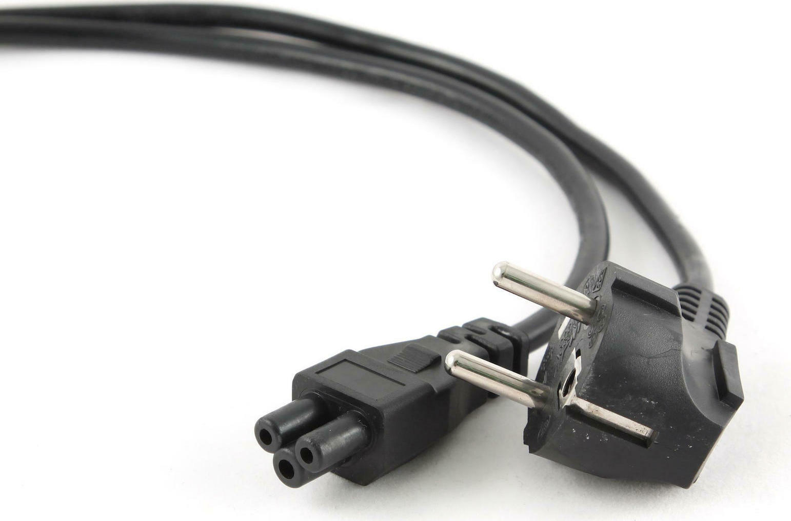 Gembird Schuko - IEC C5 Cable 1m Μαύρο (PC-186-ML12-1M)