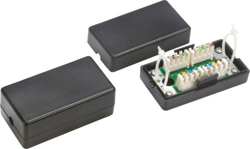A-LAN Network Junction Box Black