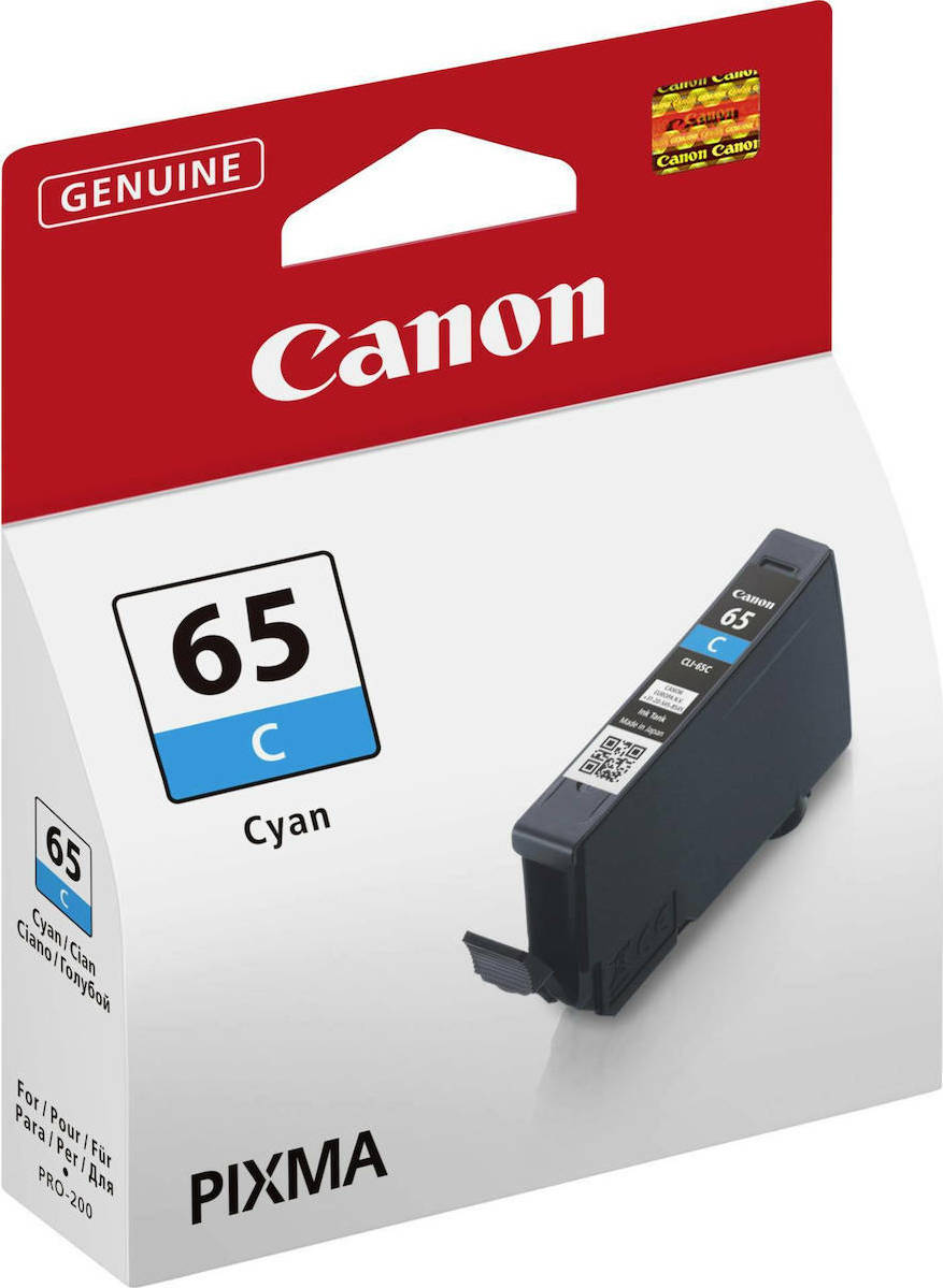 Canon CLI-65 Γνήσιο Μελάνι Εκτυπωτή InkJet Κυανό (4216C001)