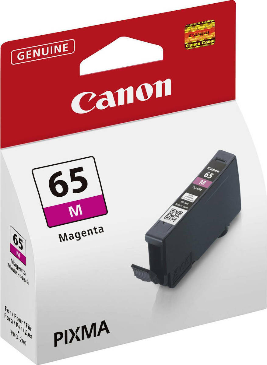 Canon CLI-65 Γνήσιο Μελάνι Εκτυπωτή InkJet Ματζέντα (4217C001)