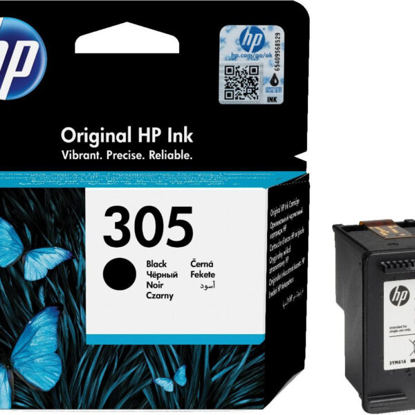 HP 305 Γνήσιο Μελάνι Εκτυπωτή InkJet Μαύρο (3YM61AE)