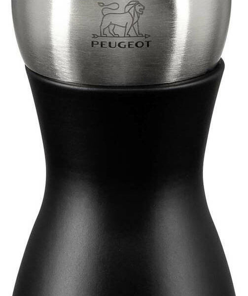 Peugeot Fidji Χειροκίνητος Μύλος Πιπεριού Ξύλινος σε Μαύρο Χρώμα 12cm