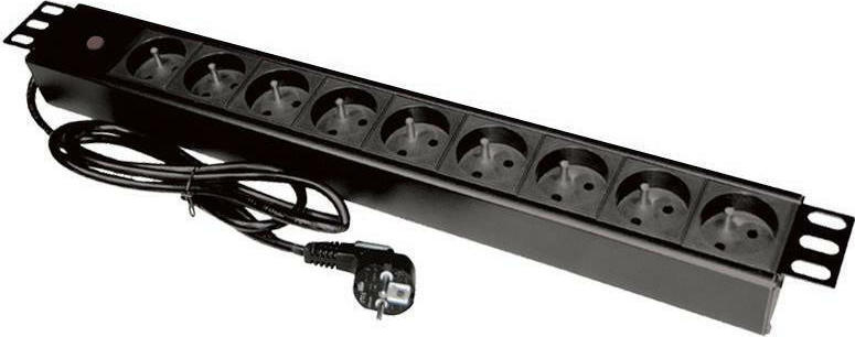 A-LAN Πολύπριζο Rack PZ09 1τμχ