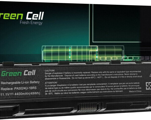 Green Cell Συμβατή Μπαταρία για Toshiba Satellite C840/C850/C850 με 4400mAh
