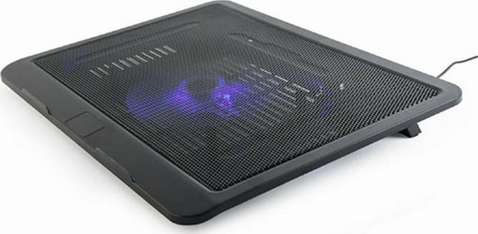 Gembird Cooling Pad με 1 Ανεμιστήρα και Φωτισμό (NBS-1F15-04)