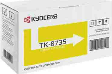 Kyocera TK-8735Y Γνήσιο Toner Laser Εκτυπωτή Κίτρινο 40000 Σελίδων (1T02XNANL0)