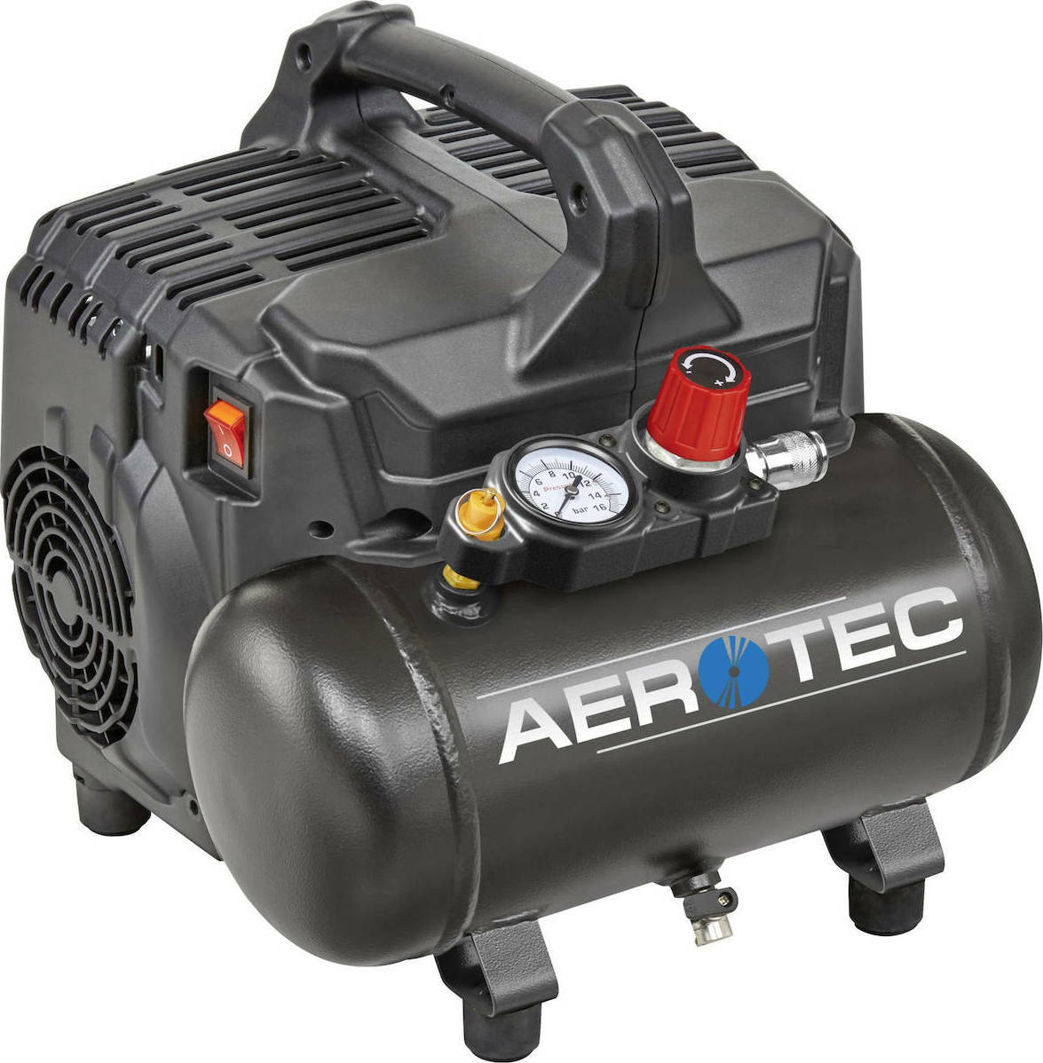 Aerotec Supersil 6 Μονοφασικό Κομπρεσέρ Αέρος με Ισχύ 1hp και Αεροφυλάκιο 6lt