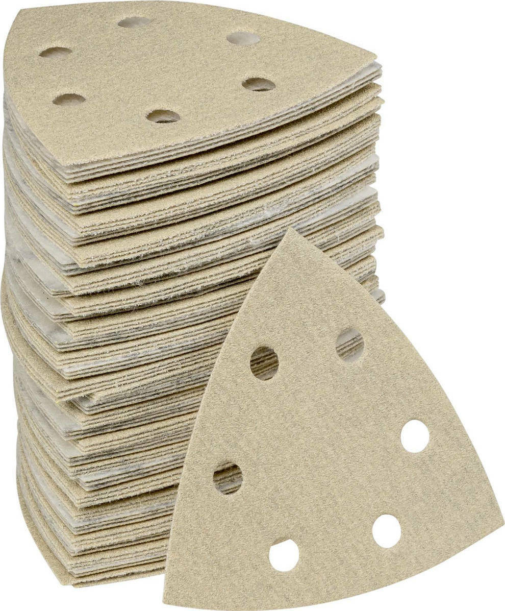 Klingspor PS 33 CK Φύλλο Λείανσης Σετ Φύλλα Λείανσης Δέλτα K120 με Τρύπες 120x105mm 100τμχ