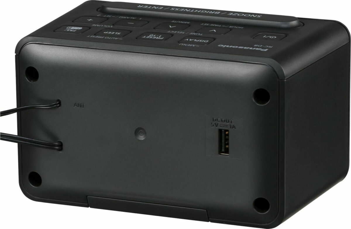 Panasonic RC-D8EG Επιτραπέζιο Ψηφιακό Ρολόι με Ξυπνητήρι & Ραδιόφωνο Μαύρο RC-D8EG-K - Image 6