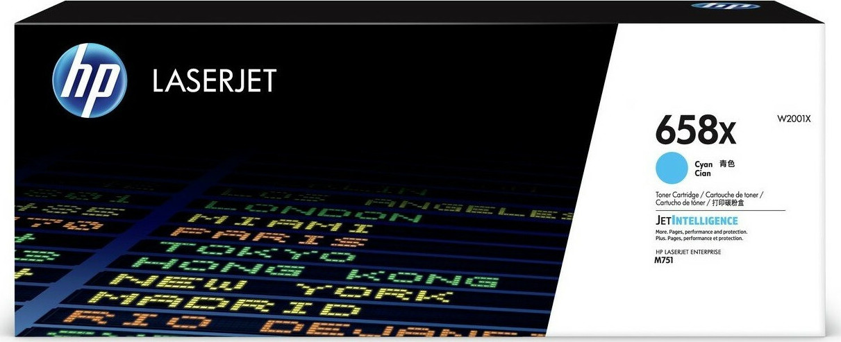 HP 658X Γνήσιο Toner Laser Εκτυπωτή Κυανό High Yield 28000 Σελίδων (W2001X)