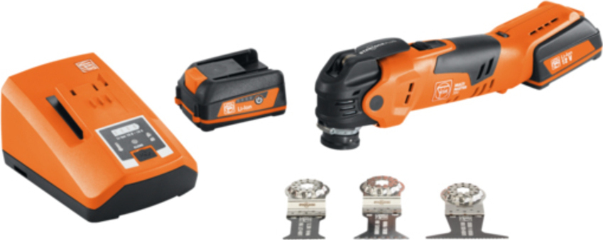 Fein MultiMaster AMM 300 Plus Start Παλινδρομικό Πολυεργαλείο 12V 2x3Ah με Ρύθμιση Ταχύτητας