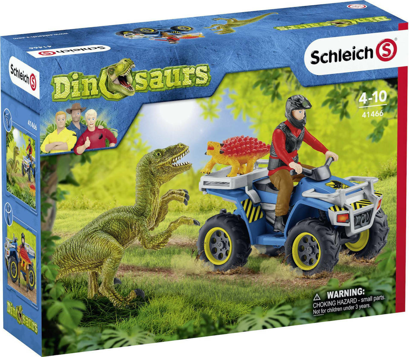 Schleich-S Παιχνίδι Μινιατούρα Σετ Quad Escape From Velociraptor για 4+ Ετών 19εκ.