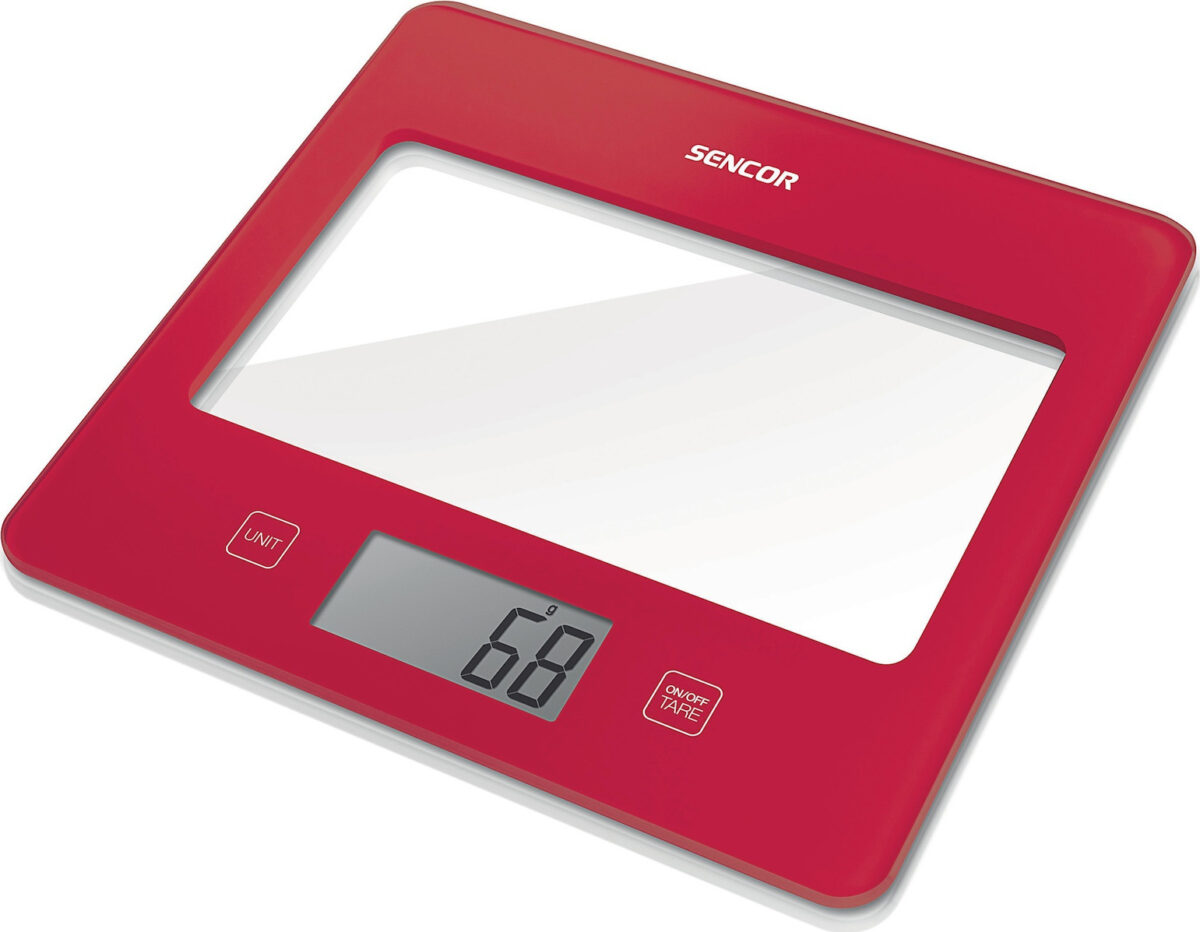 Sencor SKS 502 Ψηφιακή Ζυγαριά Κουζίνας 1gr/5kg Red - Image 1