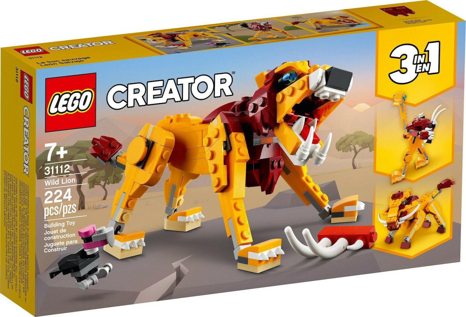 Lego Creator Wild Lion για 7+ Ετών