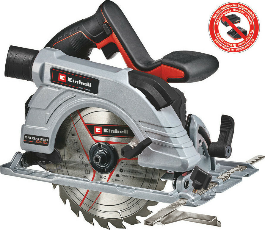 Einhell TE-CS 18/190 Li BL Solo Δισκοπρίονο 18V Solo με Σύστημα Αναρρόφησης