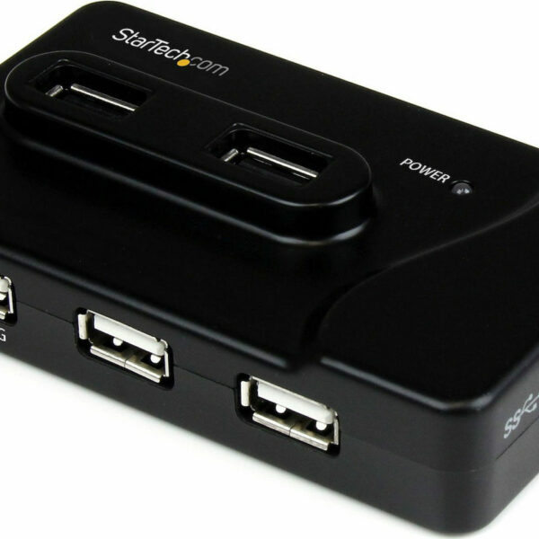 StarTech USB 2.0 Hub 6 Θυρών με σύνδεση USB-A & Θύρα Φόρτισης και Εξωτερική Παροχή Ρεύματος