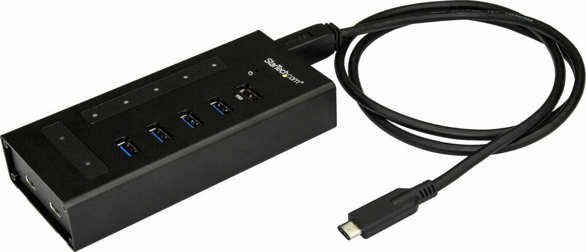 StarTech USB 3.0 Hub 7 Θυρών με σύνδεση USB-C & Θύρα Φόρτισης και Εξωτερική Παροχή Ρεύματος - Image 1