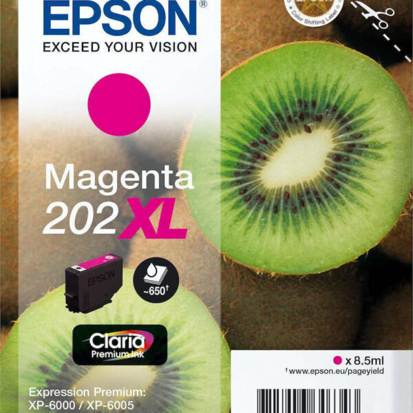 Epson 202XL Γνήσιο Μελάνι Εκτυπωτή InkJet Ματζέντα (C13T02H34010)