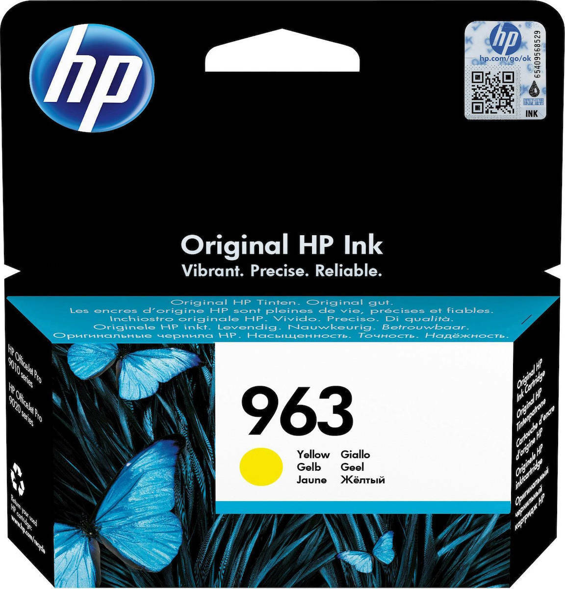 HP 963 Γνήσιο Μελάνι Εκτυπωτή InkJet Κίτρινο (3JA25AE)