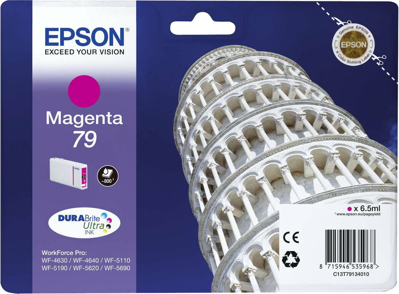 Epson 79 Γνήσιο Μελάνι Εκτυπωτή InkJet Ματζέντα (C13T79134010)