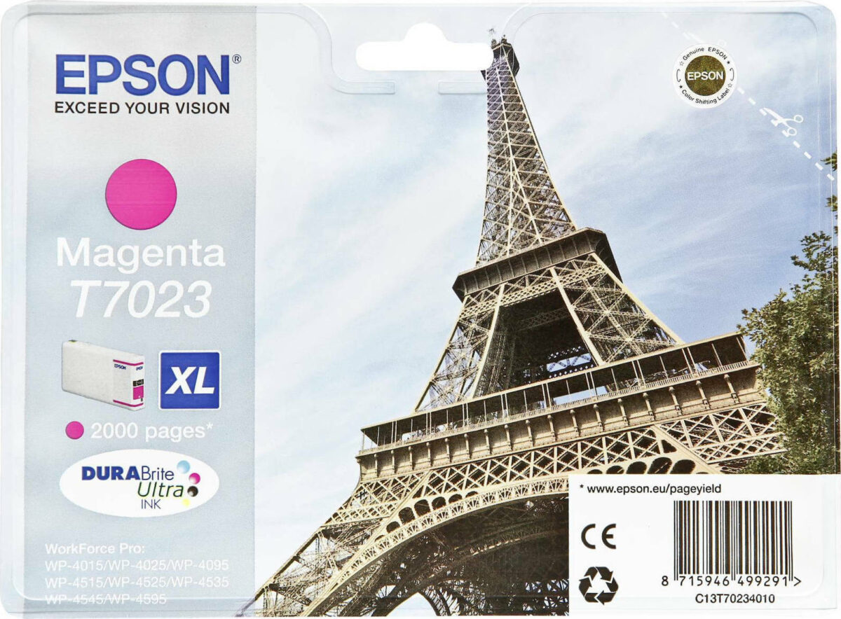 Epson T7023XL Γνήσιο Μελάνι Εκτυπωτή InkJet Ματζέντα (C13T70234010) - Image 3
