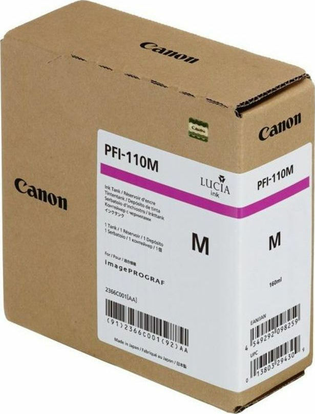 Canon PFI-110 Γνήσιο Μελάνι Εκτυπωτή InkJet Ματζέντα (2366C001)