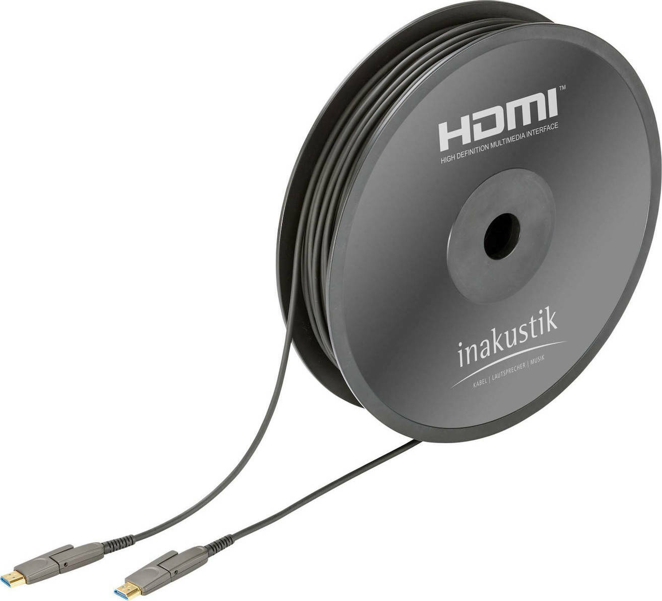 Inakustik Profi HDMI 2.0 HDMI male - HDMI male 30m Μαύρο (0092432030)