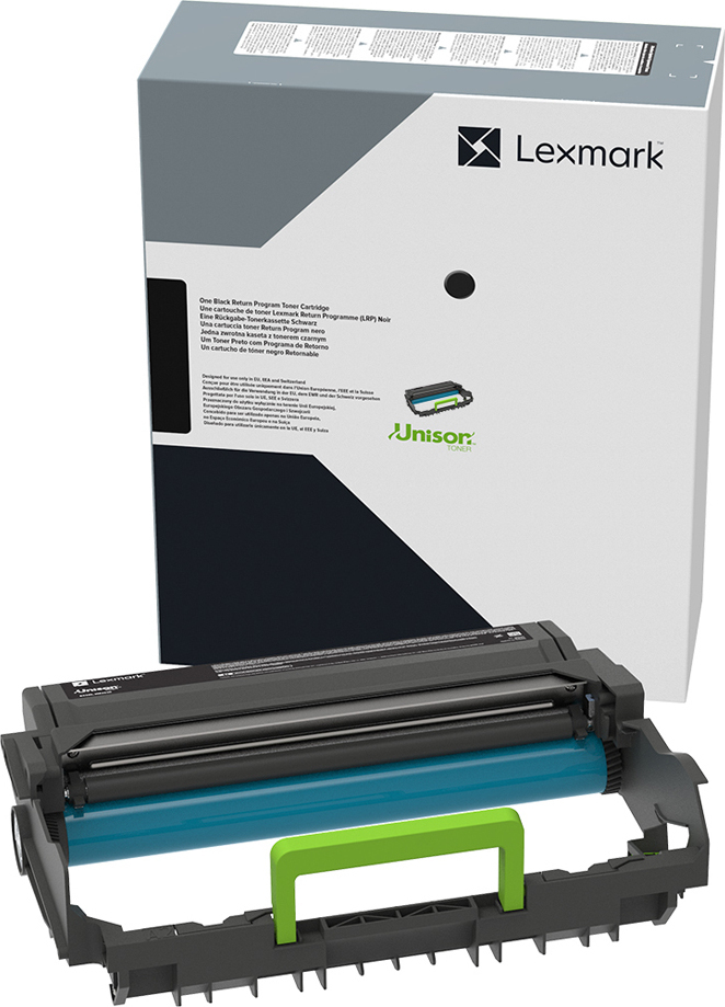 Lexmark 55B0ZA0 Γνήσιο Drum Laser Εκτυπωτή Μαύρο Return Program 40000 Σελίδων