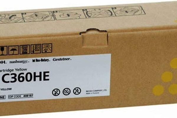 Ricoh SP C360HE Γνήσιο Toner Laser Εκτυπωτή Κίτρινο High Capacity 5000 Σελίδων (408187)
