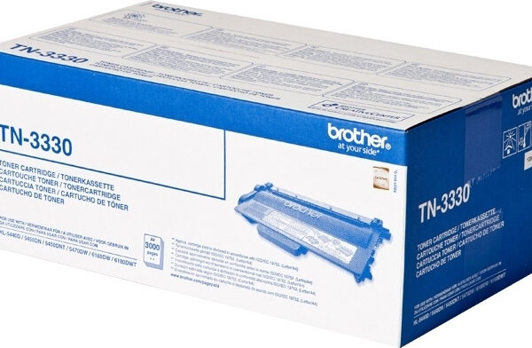 Brother TN-3330 Γνήσιο Toner Laser Εκτυπωτή Μαύρο 3000 Σελίδων (TN-3330)