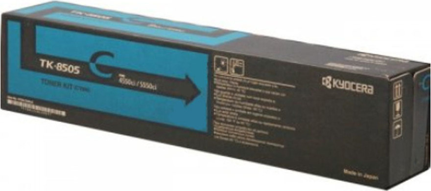 Kyocera TK-8505C Γνήσιο Toner Laser Εκτυπωτή Κυανό 20000 Σελίδων (1T02LCCNL0)