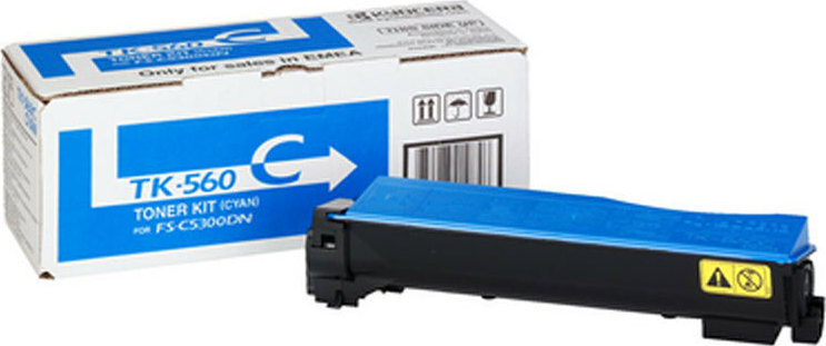 Kyocera TK-560C Γνήσιο Toner Laser Εκτυπωτή Κυανό 10000 Σελίδων (1T02HNCEU0)