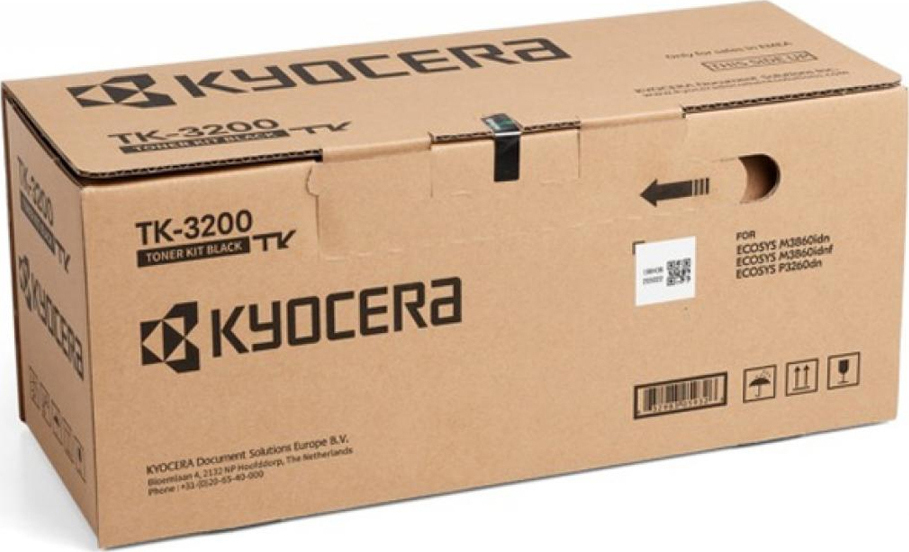 Kyocera TK-3200 Γνήσιο Toner Laser Εκτυπωτή Μαύρο 40000 Σελίδων (1T02X90NL0)